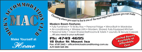 Mick's Accommodation Club - New South Wales Tourism  4