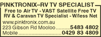 PinkTronix-RV TV Specialist - New South Wales Tourism  4