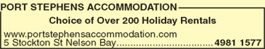Port Stephens Accommodation - New South Wales Tourism  4