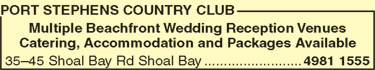 Port Stephens Country Club - New South Wales Tourism  7