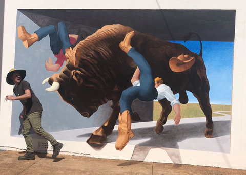 Big Bull Mural - New South Wales Tourism  0