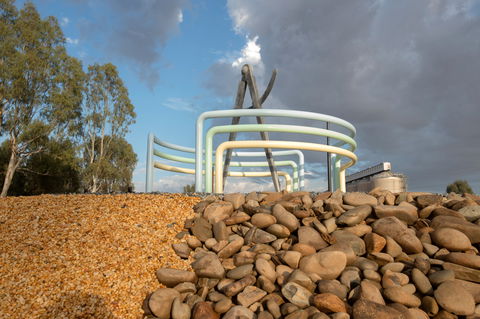 Lyrics, Landscapes And Lintels - Leeton Public Art Trail - New South Wales Tourism  1