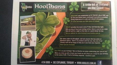 Hoolihans Irish Restaurant & Bar - New South Wales Tourism  1