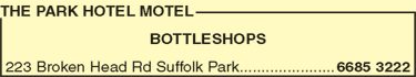 The Park Hotel Motel - New South Wales Tourism  8