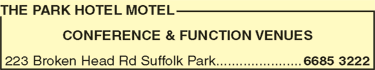The Park Hotel Motel - New South Wales Tourism  9