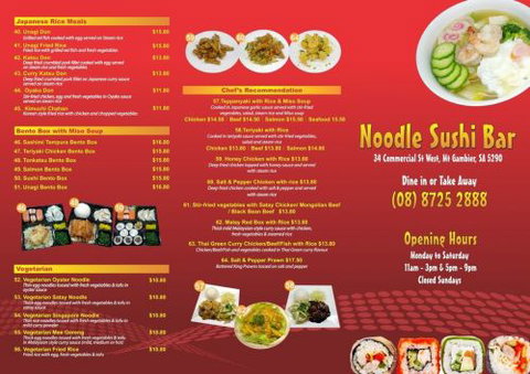 Noodle Sushi Bar Mount Gambier - New South Wales Tourism  1