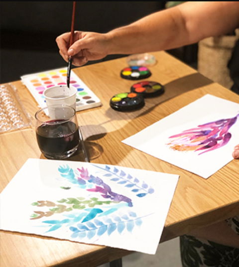 Paint And Sip Class: Watercolour And Wine - New South Wales Tourism  0