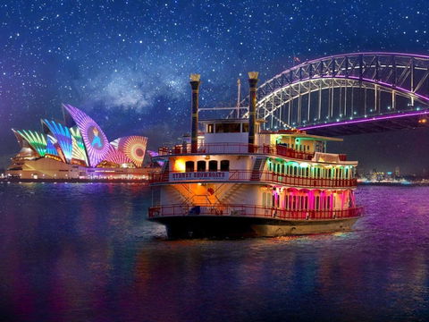 Vivid Sydney Dinner Cruise On Sydney Showboats - New South Wales Tourism  0