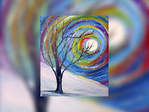 Grab A Glass Of Wine And Learn To Paint 'Rainbow Snow'! - New South Wales Tourism  0