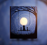 Grab a glass of wine and learn to paint 'Moonrise' - New South Wales Tourism 