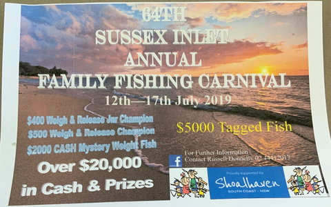 The Sussex Inlet Annual Family Fishing Carnival - New South Wales Tourism  0