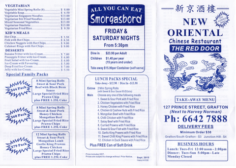 New Oriental Chinese Restaurant (The Red Door) - New South Wales Tourism  1