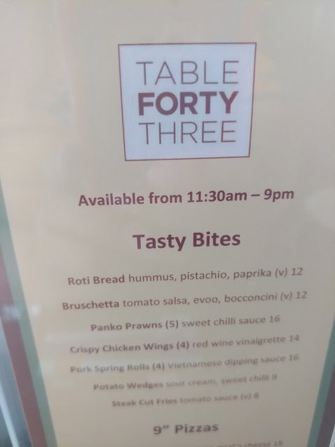 Table Forty Three - New South Wales Tourism  2