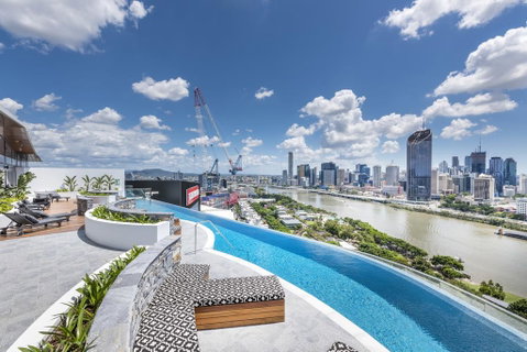 Modern Apartment In South Brisbane Infinity Pool - New South Wales Tourism  2