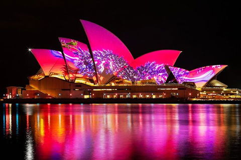 Vivid 90-Minute Sydney Harbour Small Group Catamaran Cruise - New South Wales Tourism  1