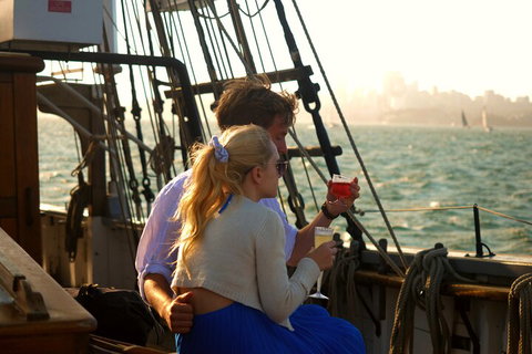 Sydney Harbour Tall Ship Wine & Canapes Evening Cruise - New South Wales Tourism  1